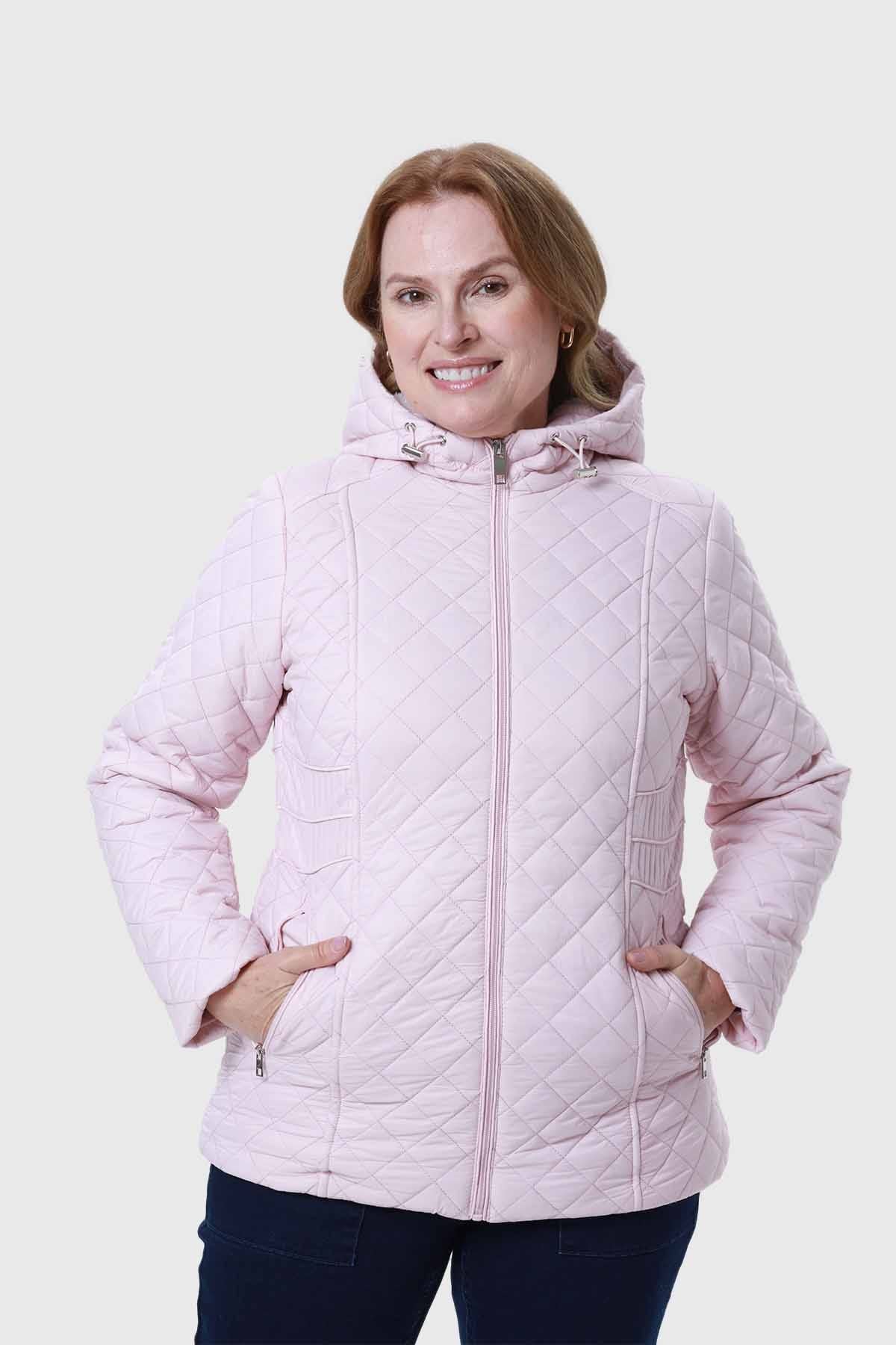 Parka Mujer Con Bolsillo Palo Rosa