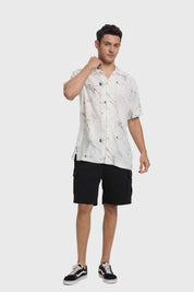 Camisa Hombre Print Blanco