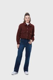 Chaqueta Mujer Sobrecamisa Chocolate