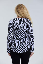 Blusa Mujer Satín Blanco