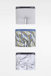 Boxer Tripack Gris