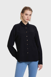 Blusa Mujer Abotonada Negro