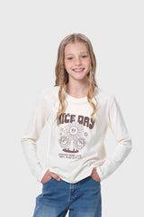 Polera Niña Beige