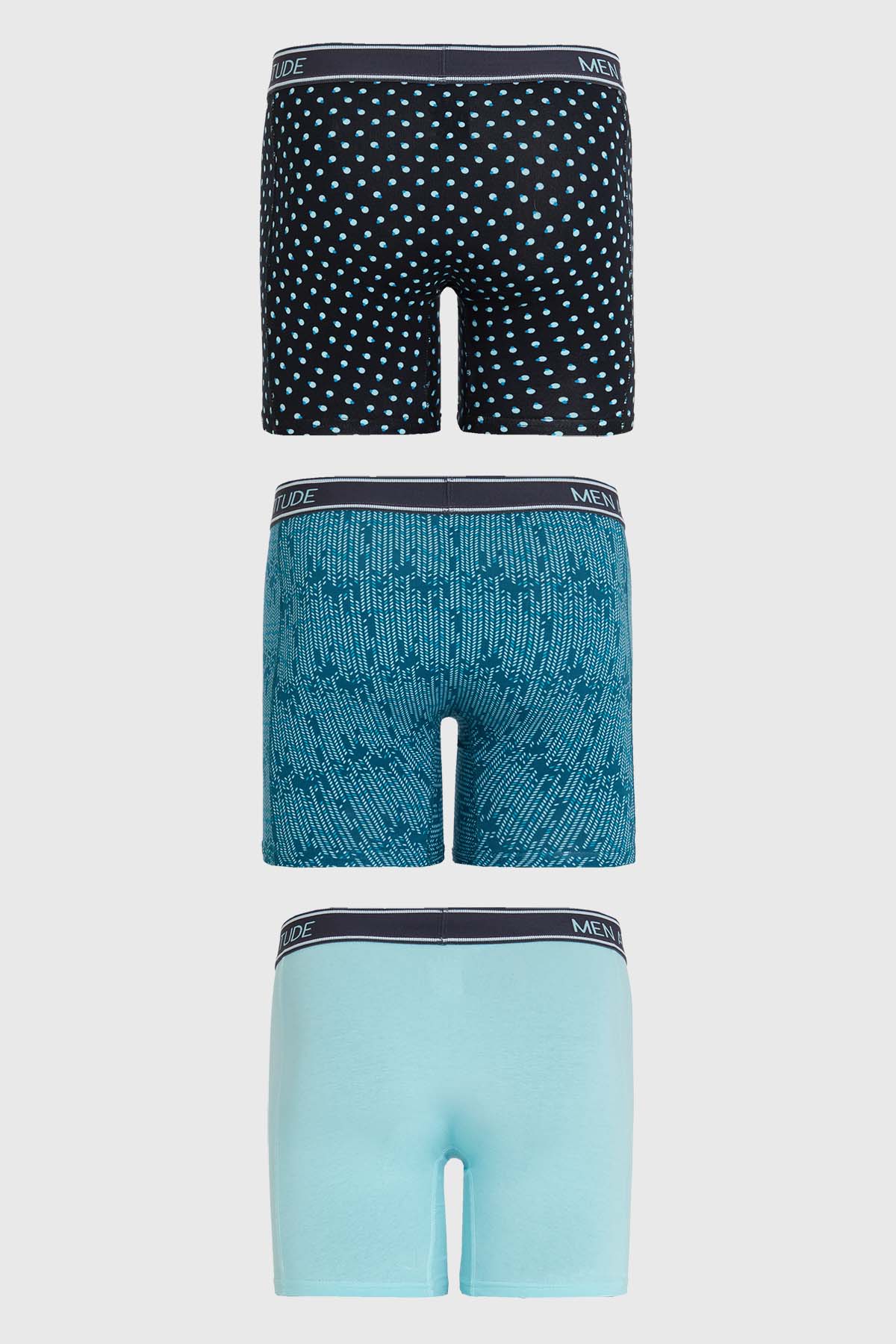 Boxer Hombre Tripack Estampado Verde