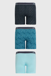 Boxer Hombre Tripack Estampado Verde