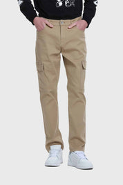 Jeans Hombre Slim Cargo Camel