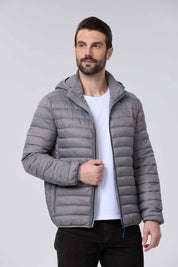 Parka Hombre Gris