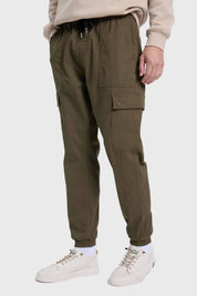 JEANS HOMBRE JOGGER CARPINTERO VERDE MILITAR