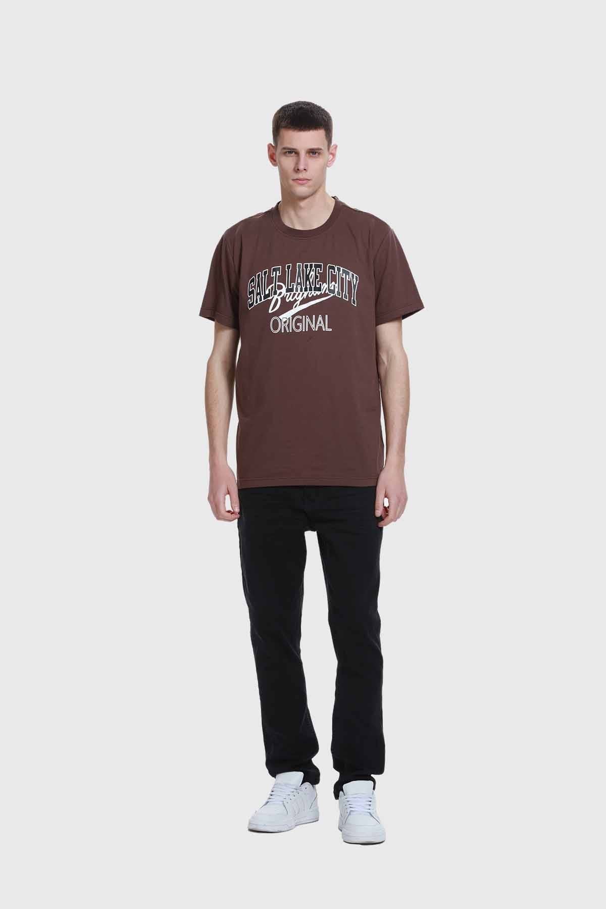 Polera Hombre Print Chocolate