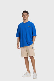 Polera Hombre Print Celeste