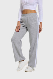 Pantalón Mujer Rayas Gris