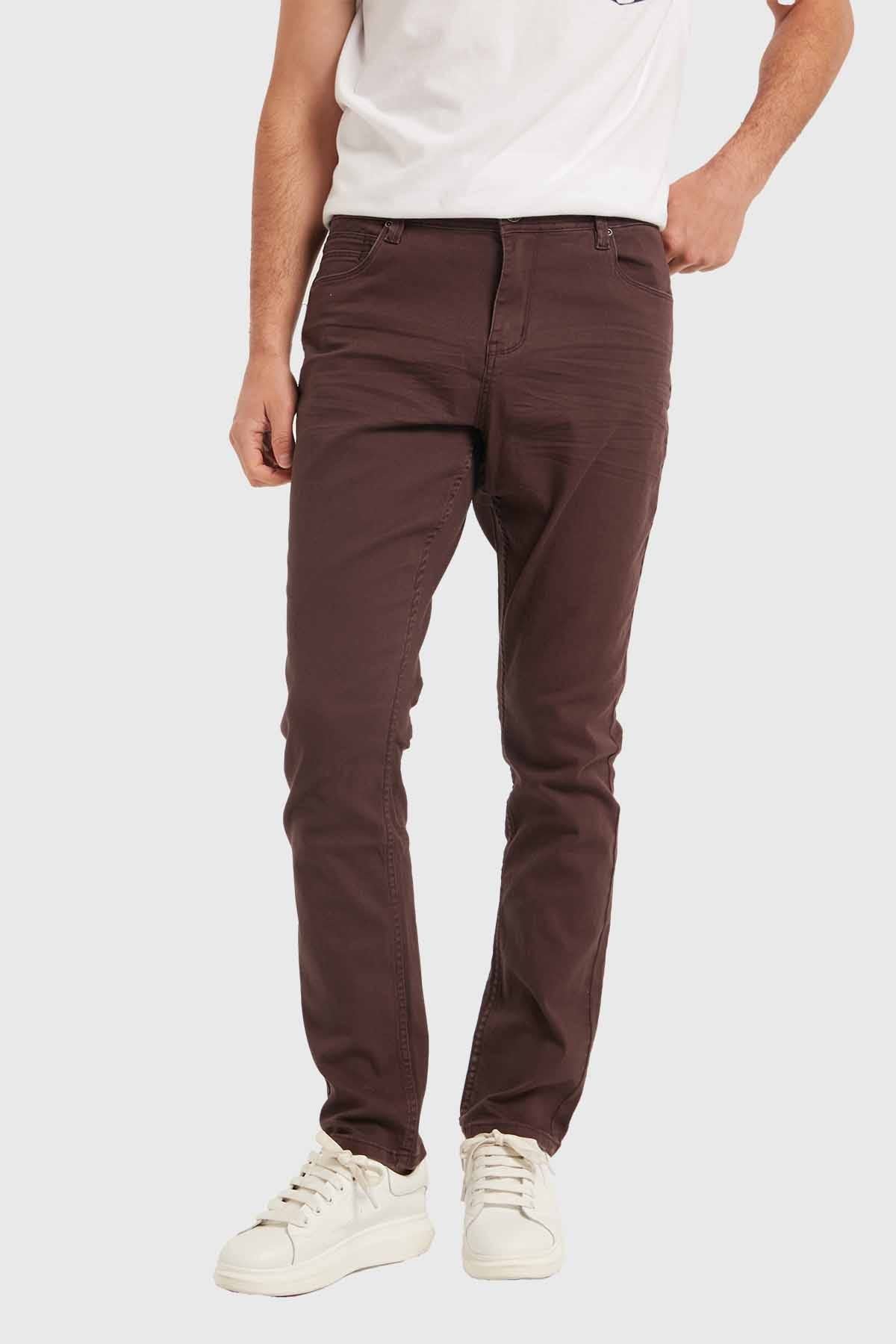 Jeans Hombre Slim Berenjena