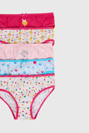 Calzón Niña 5 Pack Print Rosado