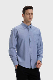 Camisa Hombre Oxford Gris