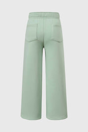 Pantalón Buzo Niña Wide Leg Verde