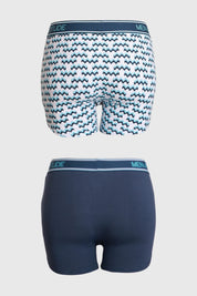 Boxer Hombre Bipack Turquesa