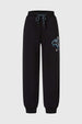 Pantalón Buzo Niño Jogger Print Negro X