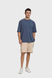 Polera Hombre Long Fit Básica Azul