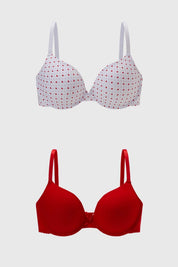 Sostén Mujer Bipack Algodón Blanco