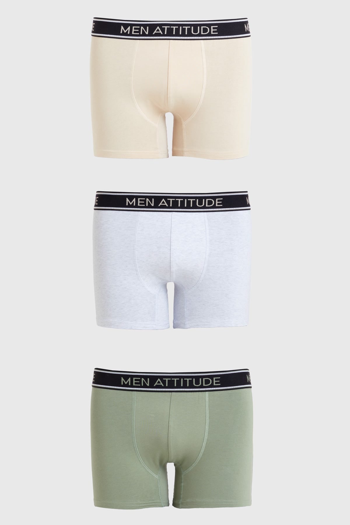 Boxer Tripack Gris