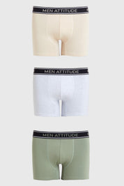 Boxer Tripack Gris