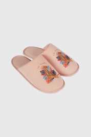 Pantufla Mujer Estampada Damasco