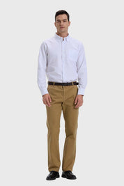 Pantalón Hombre Modelo Chino Cinturón Camel