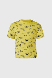 Polera Niño Print Oversize Amarillo