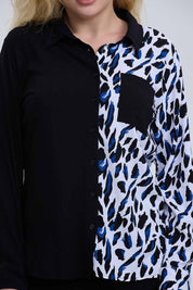 BLUSA MUJER ABOTÓNADA NEGRO