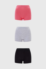 Calzón Mujer Short Tripack Rosa