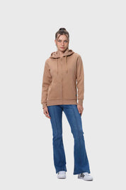 Polerón Mujer Hoodie Camel