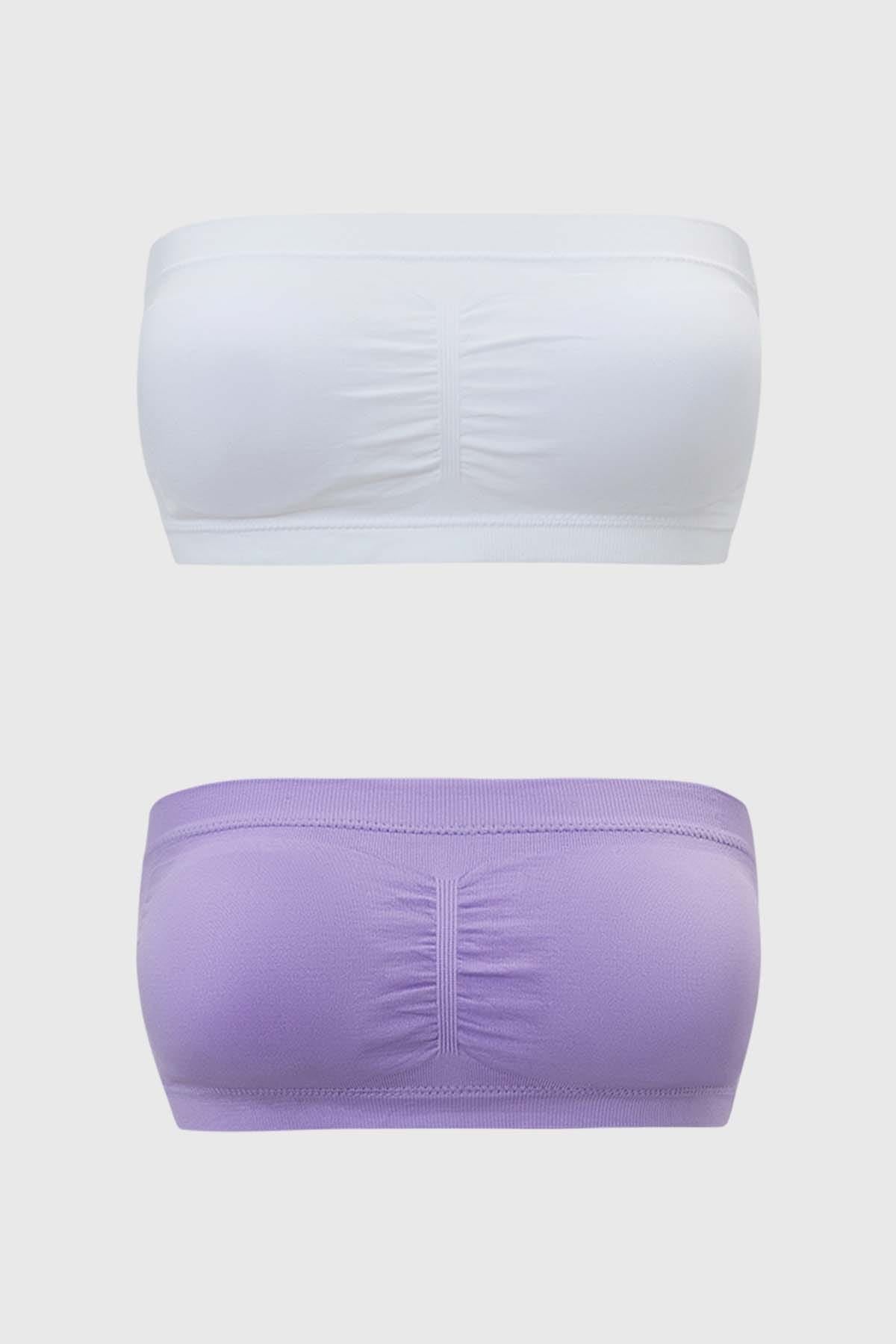 Sostén Mujer Bipack Strapless Lila
