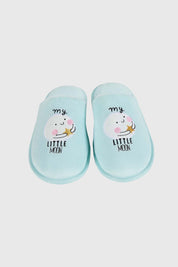 Pantufla Mujer Polar Animales Aqua