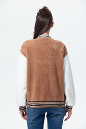 Chaqueta Mujer Bomber Camel