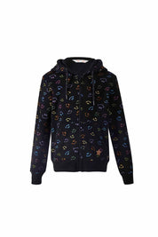 Polerón Básico Print Negro