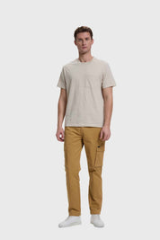 Polera Hombre Básica Con Bolsillo Beigev