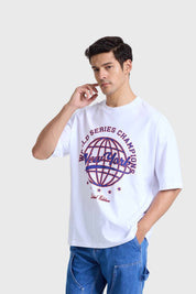 Polera Hombre Oversize Blanco