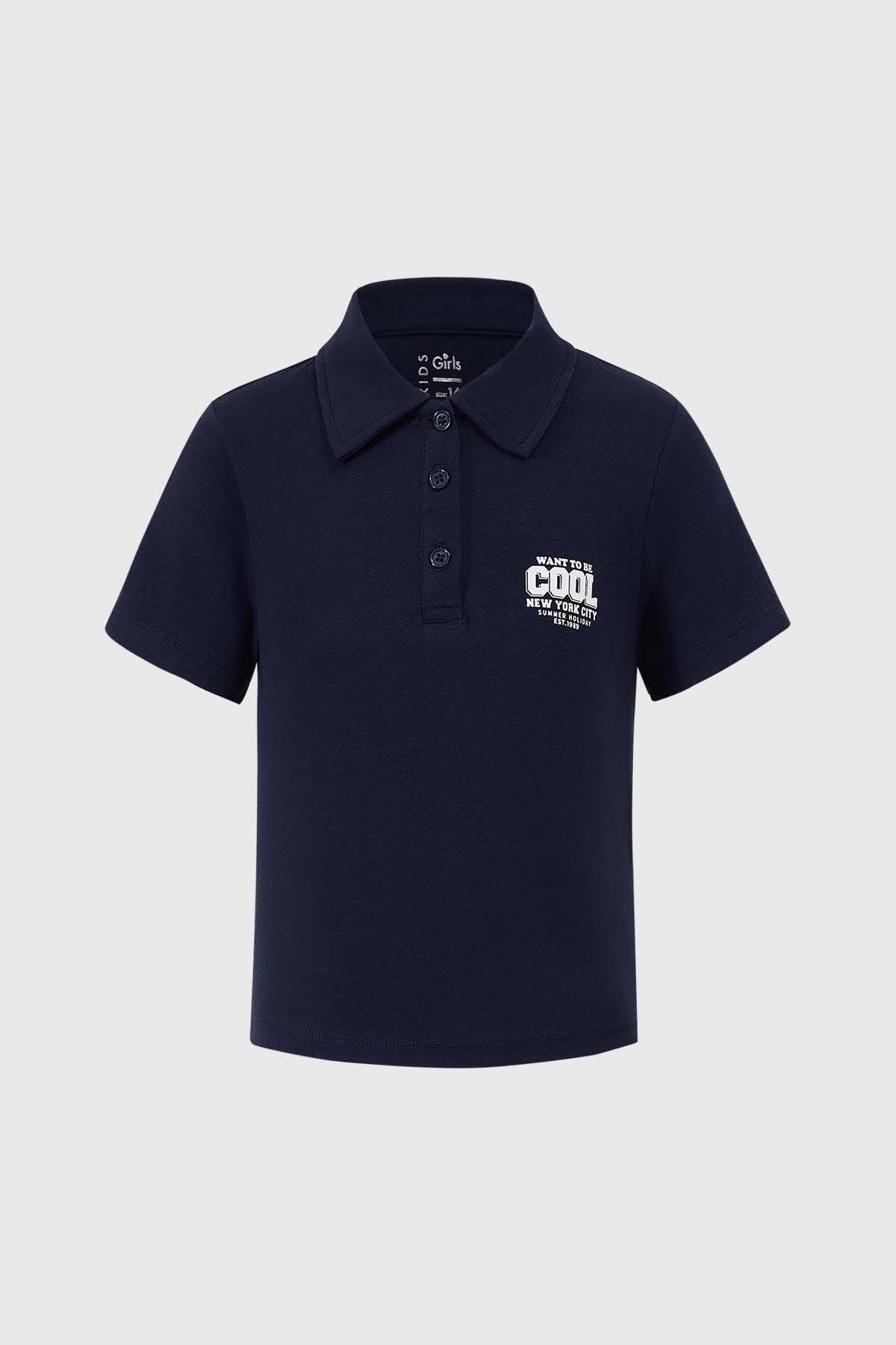 Polera Niña Sport Azul