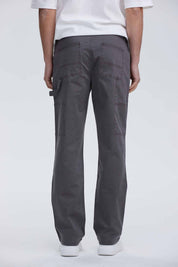Pantalón Hombre Cargo Double Knee Gris