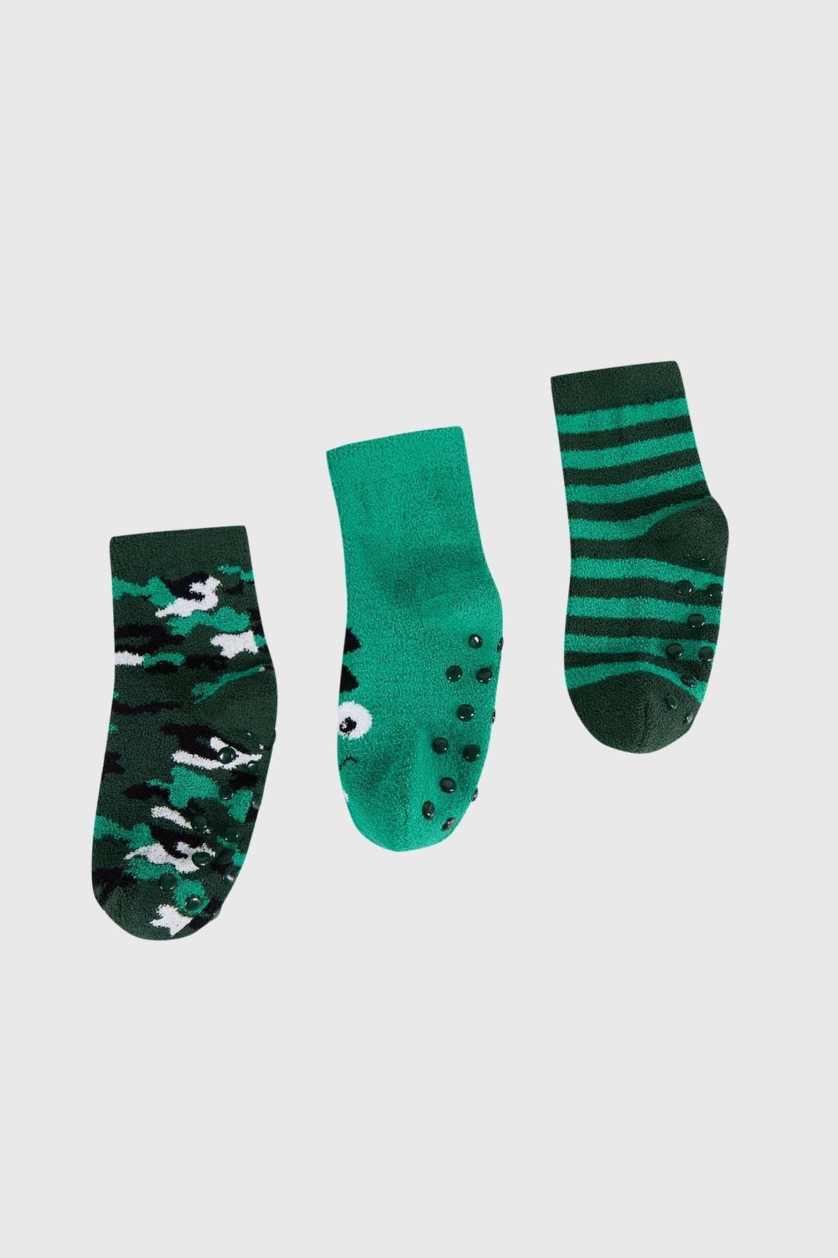 Calcetín De Vestir Niño Tripack Verde