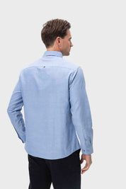 Camisa Hombre Oxford Azul
