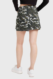 Falda Mujer Camo Verde
