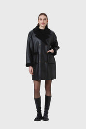Abrigo Mujer Bonded Chiporro Negro