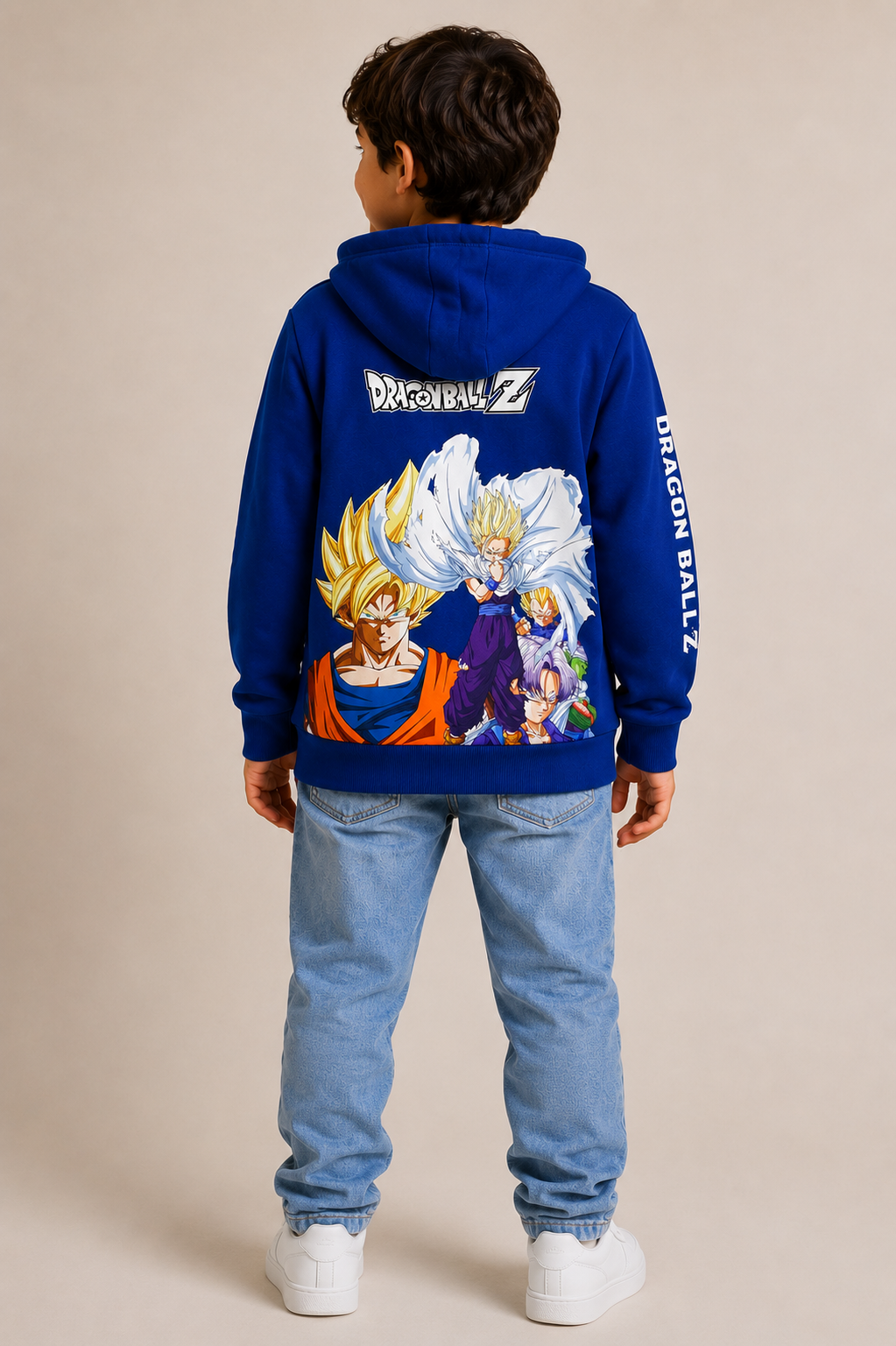 Polerón Niño Dragon Ball Z Azul Marino