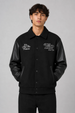Chaqueta Hombre Cuello Camisero Negro