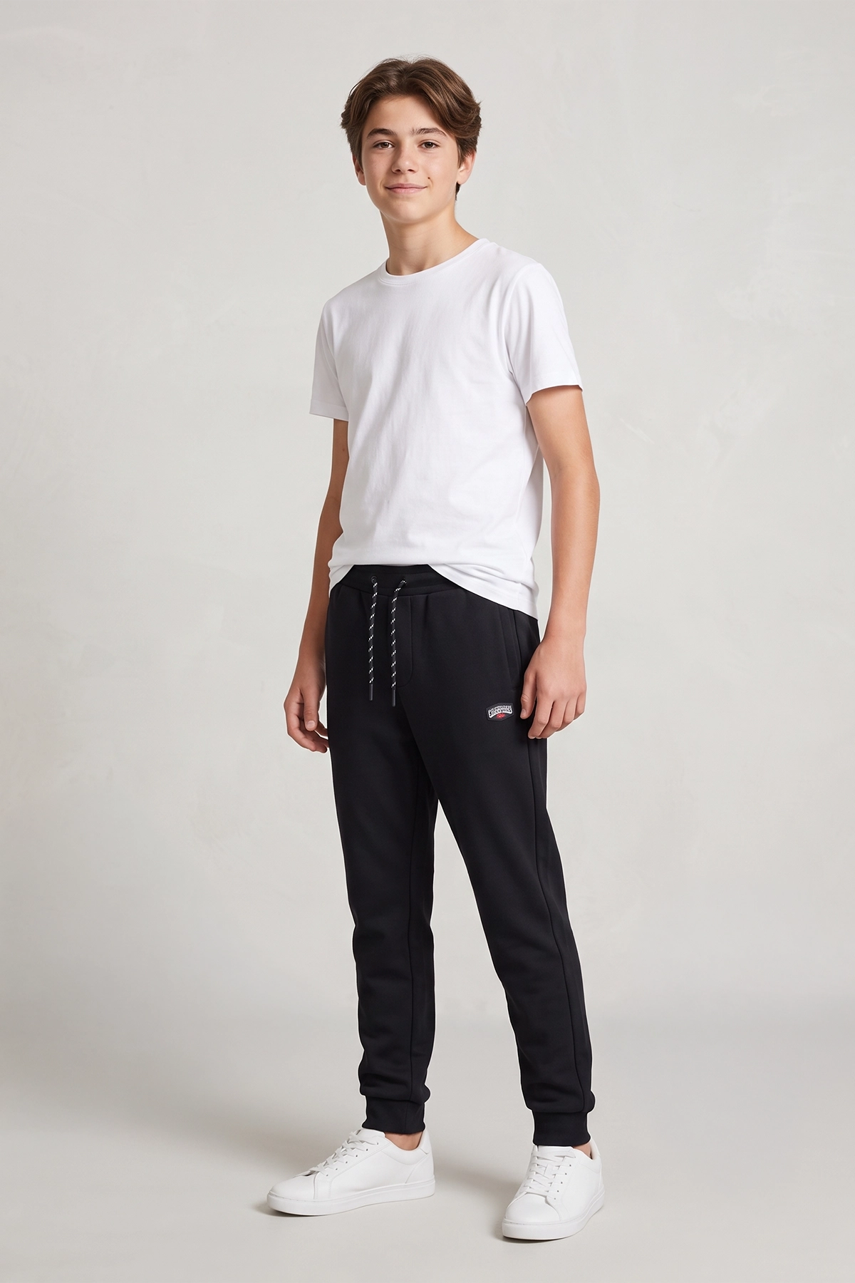 Pantalón Buzo Bipack Niño Pitillo Negro