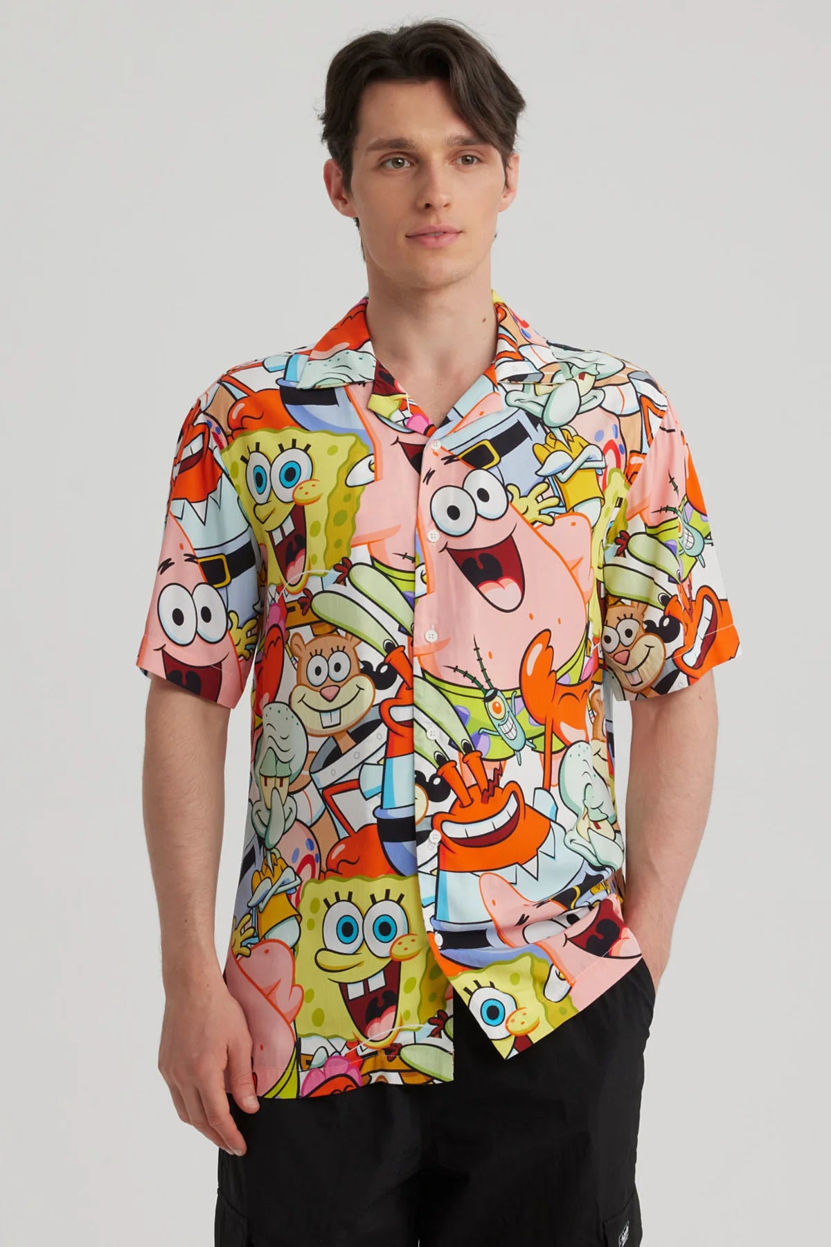 Camisa Hombre Bob Esponja Blanco