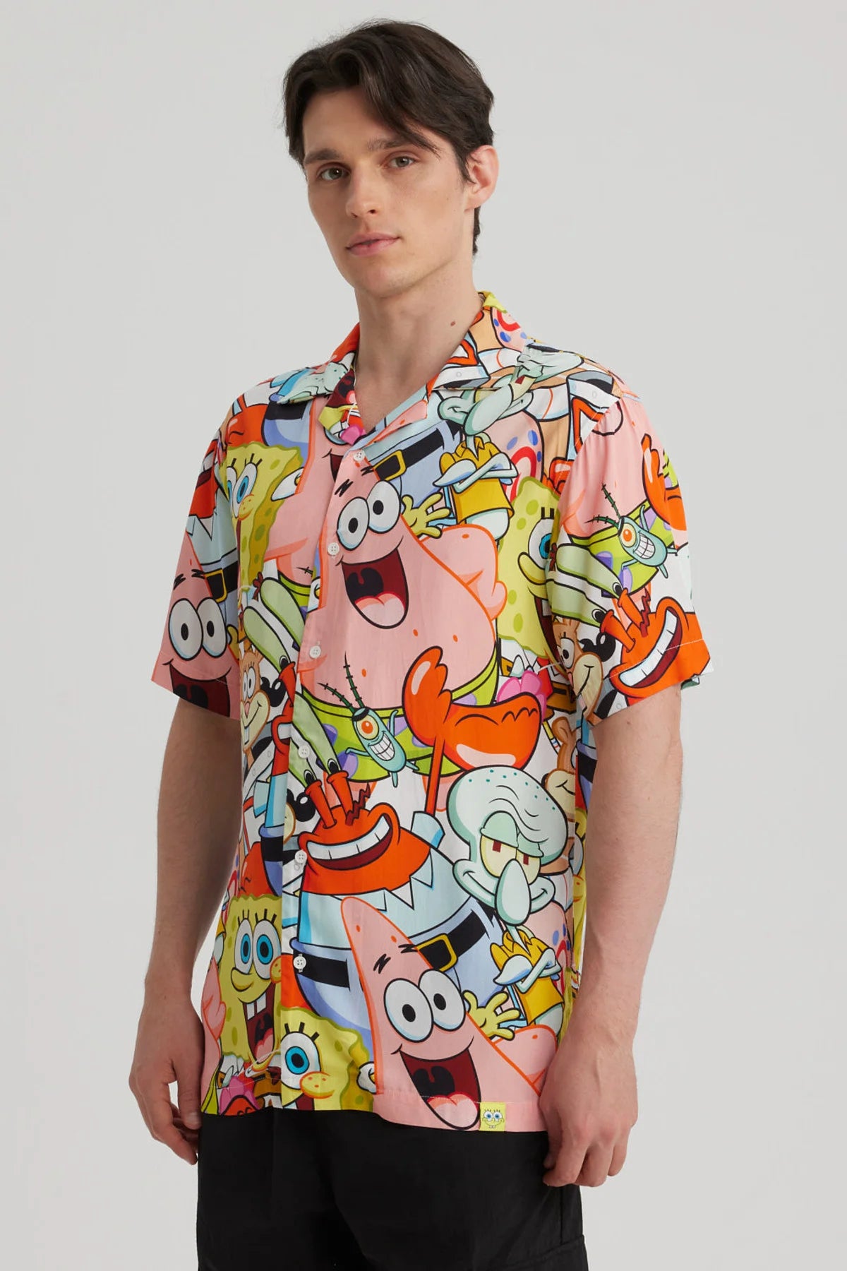 Camisa Hombre Bob Esponja Blanco