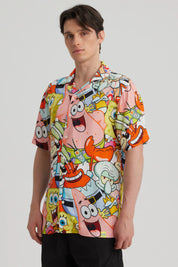 Camisa Hombre Bob Esponja Blanco