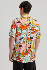 Camisa Hombre Bob Esponja Blanco